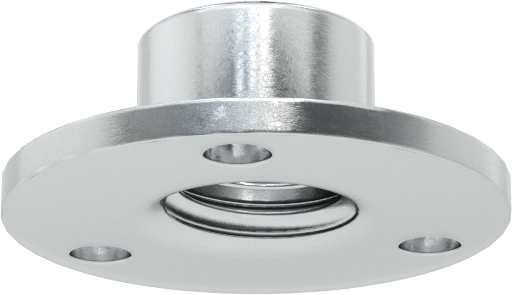 Vidalı Montaj Somunu, 3 Çıkıntı, Çelik, 1/2"-13 Diş, 3/8" Yüksek Namlu