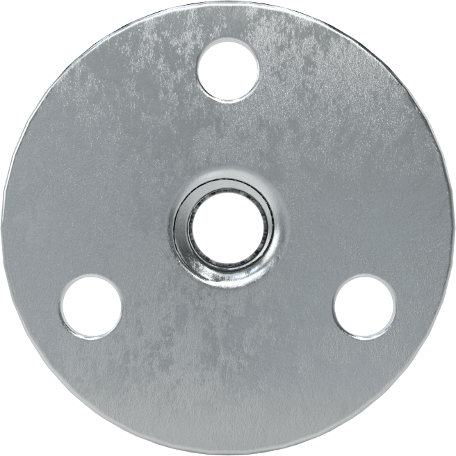 Vidalı Montaj Somunu, Çinko Kaplı Çelik, 6-32 Diş, 0,172“ Çap x 1/4” Yüksek Namlu