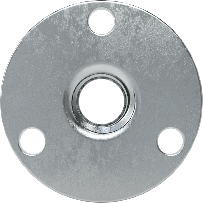 Vidalı Montaj Somunu, Çelik, 1/4"-20 Diş, 0,313“ Çap x 5/16” Yükseklik
