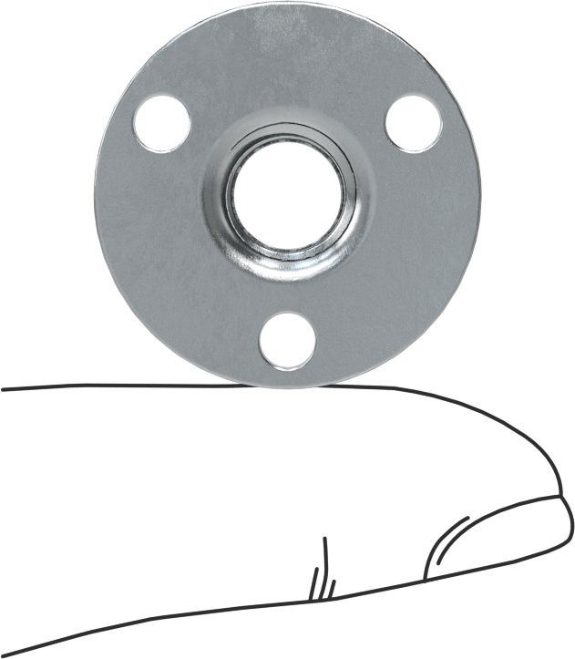 Vidalı Montaj Somunu, Çelik, 3/8"-16 Diş, 0,438“ Çap x 7/16” Yüksek Namlu