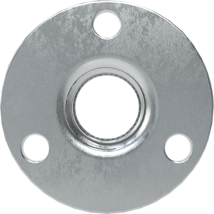 Vidalı Montaj Somunu, Çelik, 1/2"-13 Diş, 0,594 inç Çap x 3/8 inç Yükseklikli Namlu