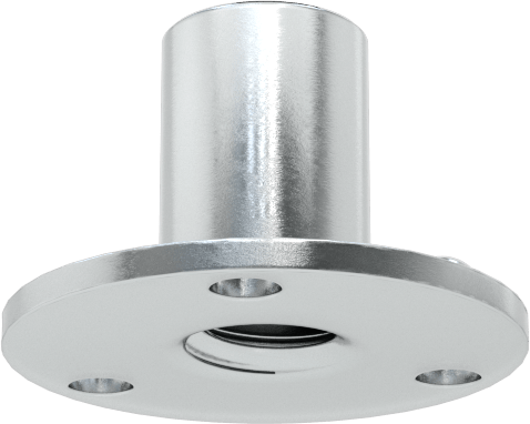 Vidalı Montaj Somunu, 3 Çıkıntı, Çelik, 1/4"-20 Diş, 7/16" Yüksek Namlu