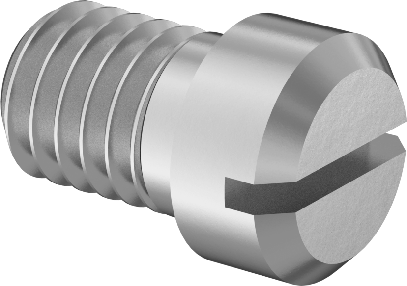 Çinko Kaplı Çelik Dar Peynir Başlı Oluklu Vida, M3 x 0,5 mm Dişli, 4 mm Uzunluk, 4 mm Baş Çapı