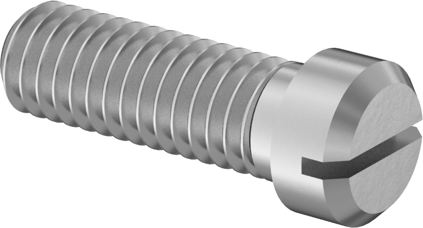 Çinko Kaplı Çelik Dar Peynir Başlı Oluklu Vida, M4 x 0,7 mm Diş, 12 mm Uzunluk, 5,5 mm Baş Çapı