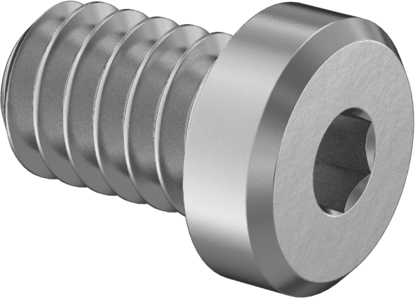 Alaşımlı Çelik Düşük Profilli Soket Başlı Vidalar, Altıgen Tahrik, Çinko Kaplama, 1/4"-20 Diş Boyutu, 3/8" Uzunluk