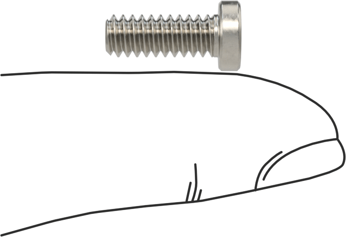 Süper Korozyona Dayanıklı 316 Paslanmaz Çelik Soket Başlı Vida, Düşük Profilli, 10-24 Diş Boyutu, 1/2" Uzunluk