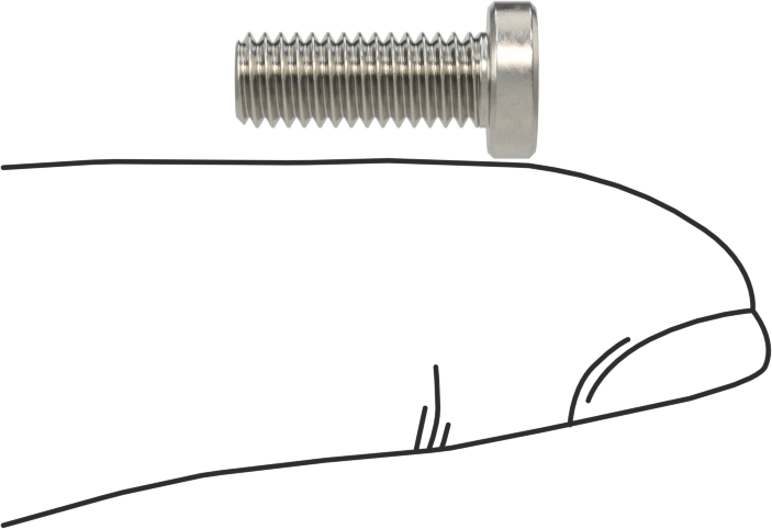 Süper Korozyona Dayanıklı 316 Paslanmaz Çelik Soket Başlı Vida, Düşük Profilli, 10-32 Diş Boyutu, 1/2" Uzunluk