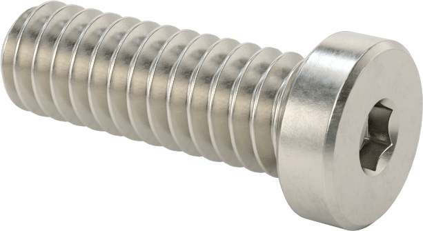 Süper Korozyona Dayanıklı 316 Paslanmaz Çelik Soket Başlı Vida, Düşük Profilli, 1/4"-20 Diş Boyutu, 3/4" Uzunluk