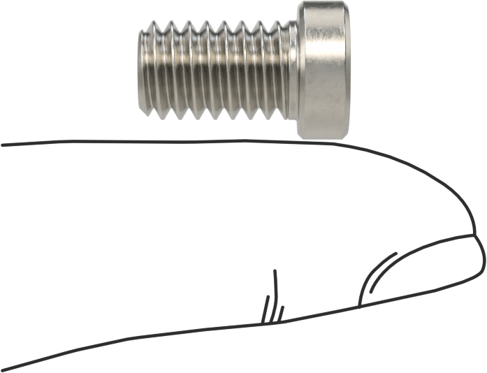 Süper Korozyona Dayanıklı 316 Paslanmaz Çelik Soket Başlı Vida, Düşük Profilli, 5/16"-18 Diş Boyutu, 1/2" Uzunluk
