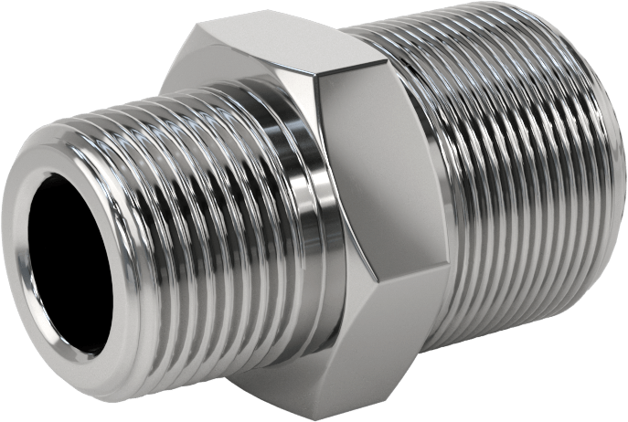 Paslanmaz Çelik Boru için Ultra Parlak Conta Bağlantı Parçası, Erkek Düz Adaptör, 3/4" Boru Dış Çapı x 3/4 NPT için