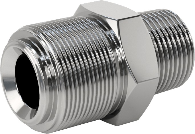 Paslanmaz Çelik Boru için Ultra Parlak Conta Bağlantı Parçası, Erkek Düz Adaptör, 3/4" Boru Dış Çapı x 3/4 NPT için