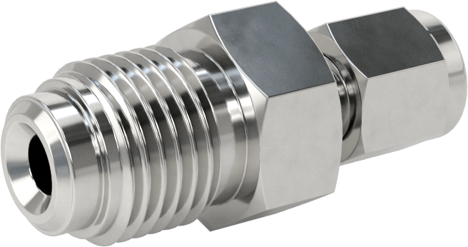 Paslanmaz Çelik Boru için Ultra Parlak Conta Bağlantı Parçası, Adaptör, 1/4“ Boru Dış Çapı Erkek x 1/8” Boru Dış Çapı Dişi Yor-Lok