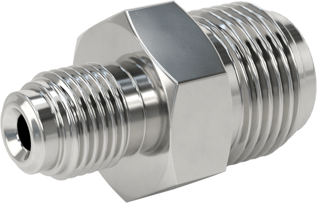 Paslanmaz Çelik Boru için Ultra Parlak Conta Bağlantı Parçası, 1/2“ x 1/4” Dış Çaplı Boru için Erkek Düz Redüktör