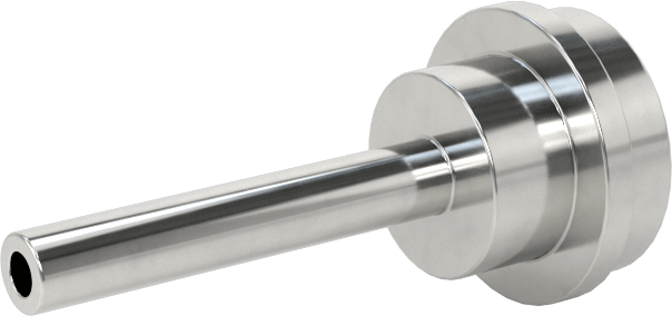 Paslanmaz Çelik Boru için Ultra Parlak Conta Bağlantı Parçası, 1-3/32" Uzunluk, 1/4“ Conta x 1/8” Alın Kaynaklı Boru Dış Çapı için