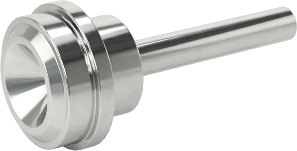 Paslanmaz Çelik Boru için Ultra Parlak Conta Bağlantı Parçası, 1-3/32" Uzunluk, 1/4“ Conta x 1/8” Alın Kaynaklı Boru Dış Çapı için