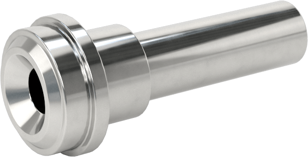 Paslanmaz Çelik Boru için Ultra Parlak Conta Bağlantı Parçası, Conta x Alın Kaynaklı Adaptör, 1/4" Boru Dış Çapı, 1-5/32" Uzunluk
