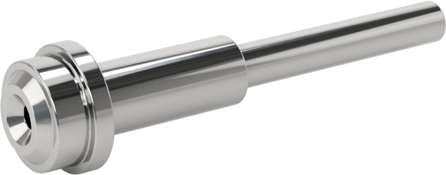 Paslanmaz Çelik Boru için Ultra Parlak Conta Bağlantı Parçası, Conta x Alın Kaynaklı Adaptör, 1/8" Boru Dış Çapı, 1-27/64" Uzunluk