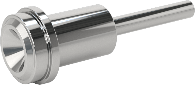 Paslanmaz Çelik Boru için Ultra Parlak Conta Bağlantı Parçası, 1-13/32" Uzunluk, 1/4“ Conta x 1/8” Alın Kaynaklı Boru Dış Çapı için