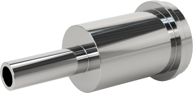 Paslanmaz Çelik Boru için Ultra Parlak Conta Bağlantı Parçası, 1-25/32" Uzunluk, 1/2“ Conta x 1/4” Alın Kaynaklı Boru Dış Çapı için