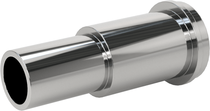 Paslanmaz Çelik Boru için Ultra Parlak Conta Bağlantı Parçası, Conta x Alın Kaynaklı Adaptör, 1/2" Boru Dış Çapı, 1-25/32" Uzunluk