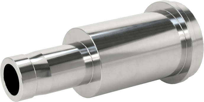 Paslanmaz Çelik Boru için Ultra Parlak Conta Bağlantı Parçası, Adaptör, 1/2“ Boru Dış Çapı Conta x 3/8” Boru Gövde Dış Çapı