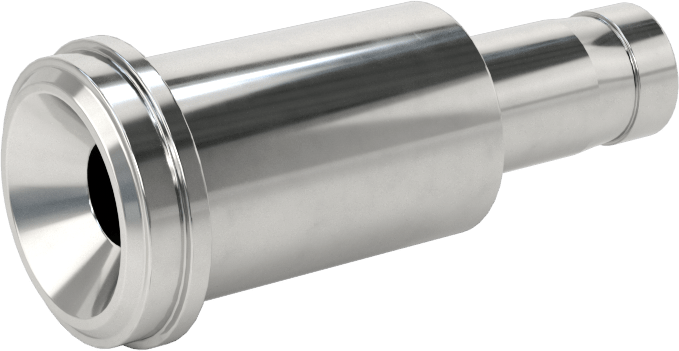 Paslanmaz Çelik Boru için Ultra Parlak Conta Bağlantı Parçası, Adaptör, 1/2“ Boru Dış Çapı Conta x 3/8” Boru Gövde Dış Çapı