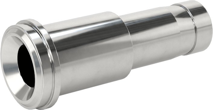 Paslanmaz Çelik Boru için Ultra Parlak Conta Bağlantı Parçası, Adaptör, 1/2“ Boru Dış Çapı Contası x 1/2” Boru Gövde Dış Çapı için