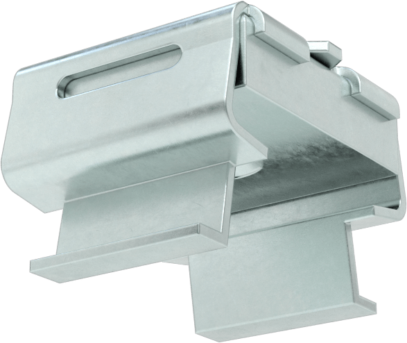 Geçmeli Somun, Çinko Kaplı Çelik, 10-32 Boyutu, 0,093“-0,126” Kalın Panel için