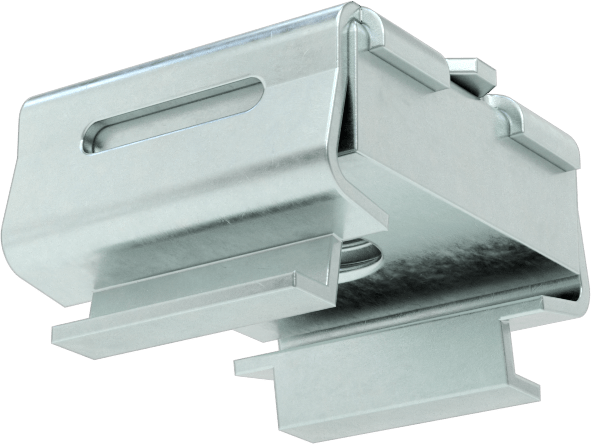 Geçmeli Somun, Çinko Kaplı Çelik, 1/4"-20 Boyut, 0,025“-0,063” Kalınlıkta Panel için
