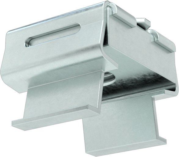 Geçmeli Somun, Çinko Kaplı Çelik, 1/4"-20 Boyut, 0,125“-0,156” Kalın Panel için