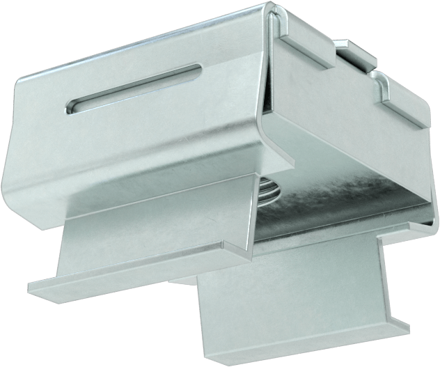 Geçmeli Somun, Çinko Kaplı Çelik, 3/8"-16 Boyut, 0,162“-0,21” Kalınlığında Panel için