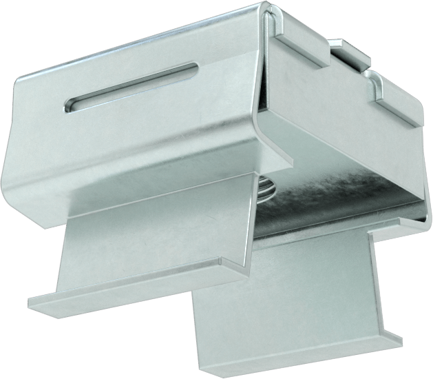 Geçmeli Somun, Çinko Kaplı Çelik, 3/8"-16 Boyut, 0,24“-0,26” Kalınlıkta Panel için