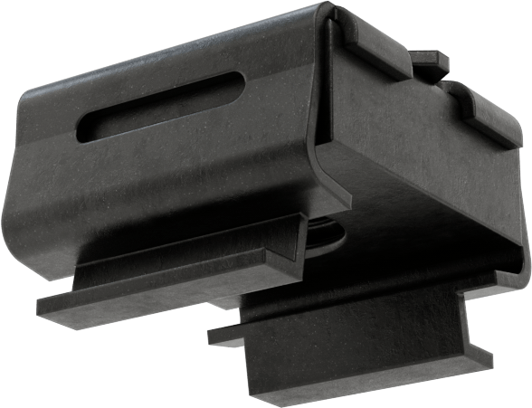 Geçmeli Somun, Fosfat Kaplı Çelik, 1/4"-20, 0,025“-0,063” Kalınlık Pnl