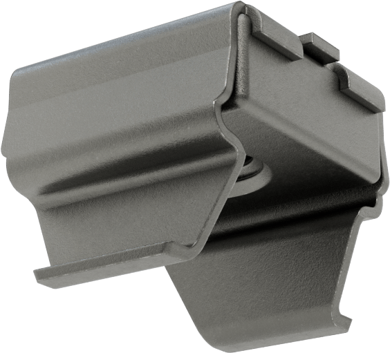 Geçmeli Somun, 1/4“-20 Fosfat Kaplı Çelik .125-.156” Kalınlıkta Panel