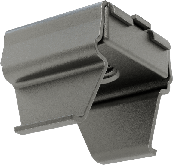Geçmeli Somun, Fosfat Kaplı Çelik, M8x1.25mm, 1,4-2,3 mm Kalınlığında Panel