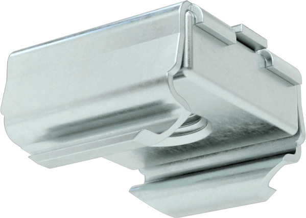 Geçmeli Somun, Çinko Kaplı Çelik, M8 x 1.25 mm, 0,7-1,4 mm kalınlığında panel için
