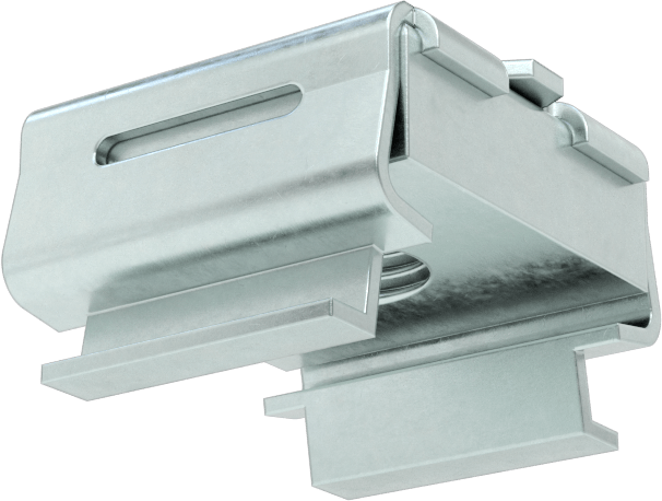 Geçmeli Somun, Çinko Kaplı Çelik, 5/16"-18, 0,057“-0,092” kalınlığında panel için