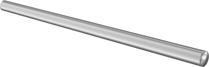 18-8 Paslanmaz Çelik Konik Pim, 5/0 Numaralı Pim, 0,094" Büyük Uç Çapı, 1-1/2" Uzunluk