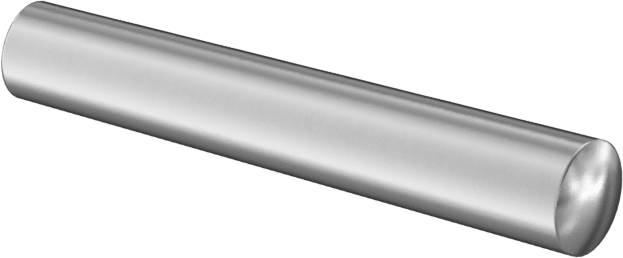 18-8 Paslanmaz Çelik Konik Pim, Pim Numarası 3/0, 0,125" Büyük Uç Çapı, 3/4" Uzunluk