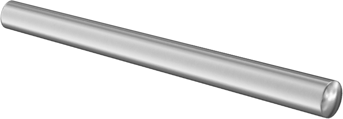 18-8 Paslanmaz Çelik Konik Pim, 2/0 Numaralı Pim, 0,141" Büyük Uç Çapı, 1-1/2" Uzunluk