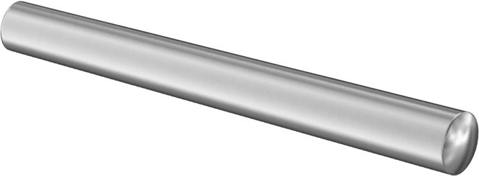 18-8 Paslanmaz Çelik Konik Pim, 1 Numaralı Pim, 0,172" Geniş Uç Çapı, 1-1/2" Uzunluk