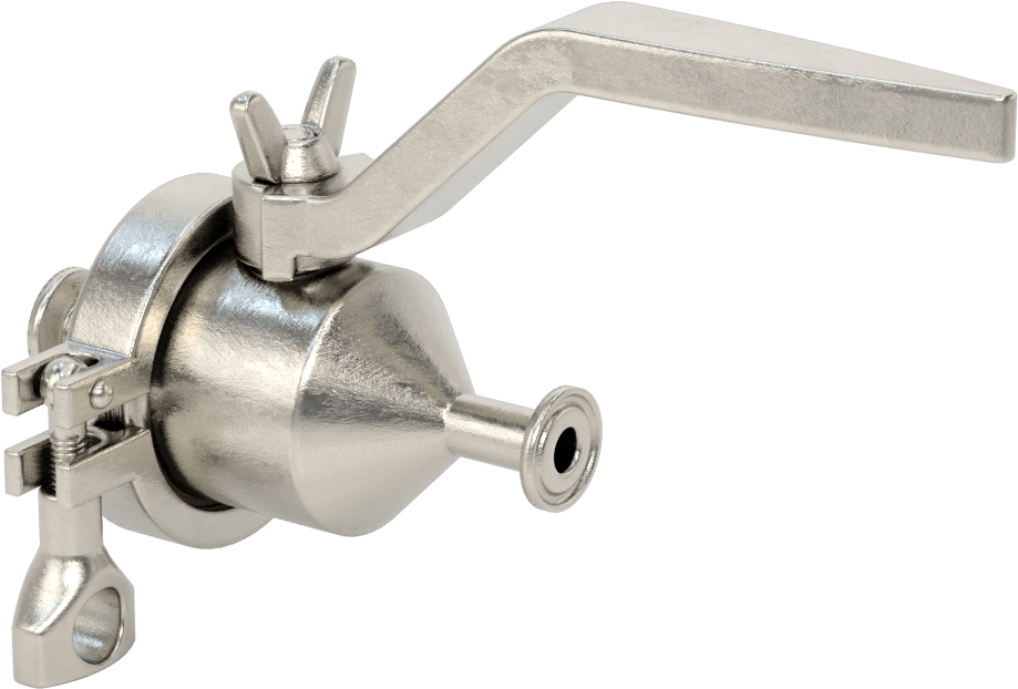 Gıda ve İçecek için Sıhhi Açma/Kapama Vanası, 1/2" Boru Dış Çapı için