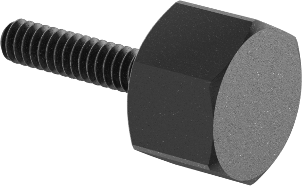 Çelik Altıgen Başlı Parmak Vidası, 4-40 Diş Boyutu, 1/2" Uzunluk