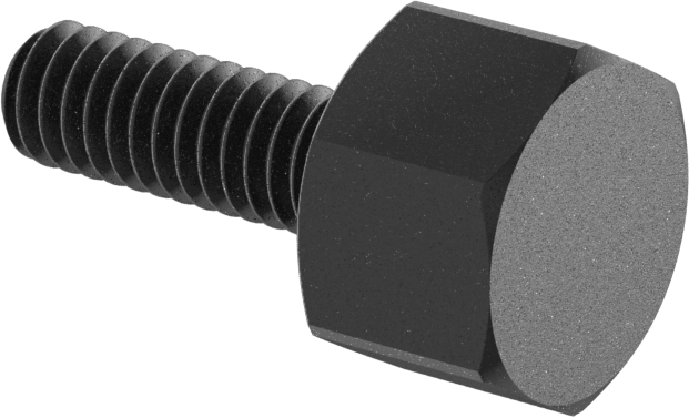 Çelik Altıgen Başlı Parmak Vidası, 8-32 Diş Boyutu, 1/2" Uzunluk