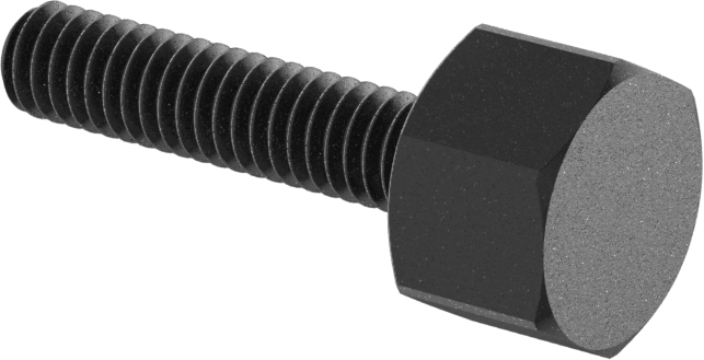 Çelik Altıgen Başlı Parmak Vidası, 8-32 Diş Boyutu, 3/4" Uzunluk