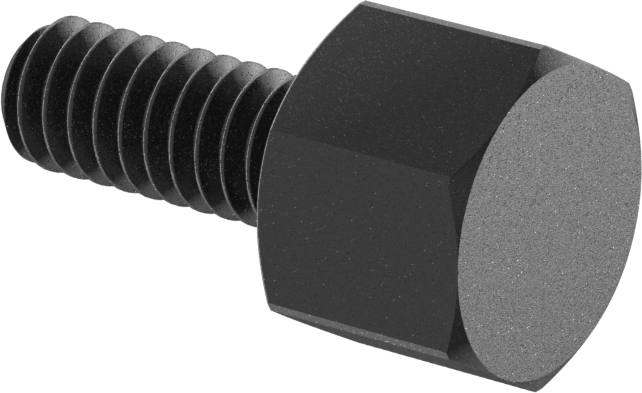 Çelik Altıgen Başlı Parmak Vidası, 1/4"-20 Diş Boyutu, 5/8" Uzunluk