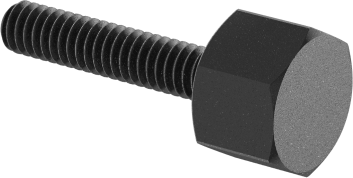 Çelik Altıgen Başlı Parmak Vidası, 1/4"-20 Diş Boyutu, 1-1/4" Uzunluk