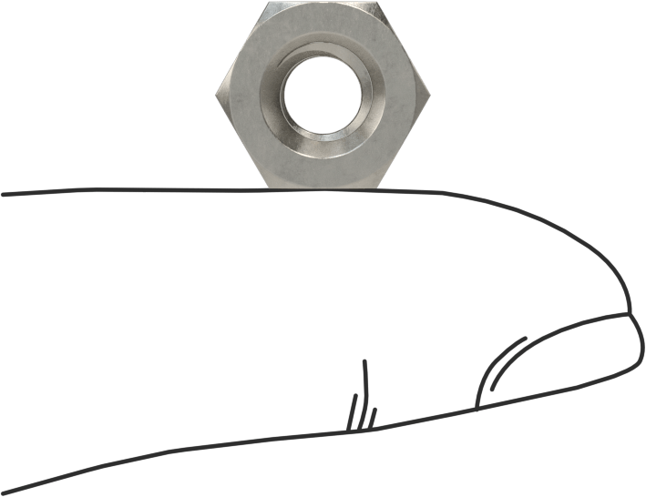 Mil. Spec. 18-8 Paslanmaz Çelik Altıgen Somun, 1/4"-20 Diş Boyutu, 7/32" Yükseklik, MS51971-1