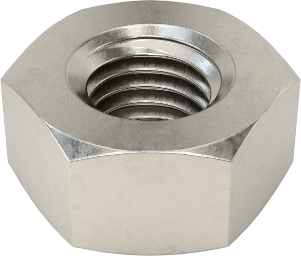 Mil. Spec. 18-8 Paslanmaz Çelik Altıgen Somun, 1/4"-28 Diş Boyutu, 7/32" Yükseklik, MS51972-1