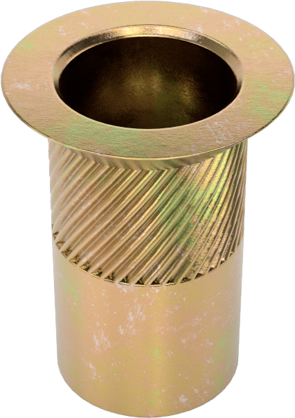 Gömme Montajlı Perçin Somunu, M5 x 0,8 mm Diş Boyutu, 1,6 mm ila 4 mm Malzeme Kalınlığı için